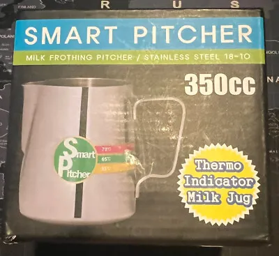 Smart Pitcher 350cc Milk Jug Stainless Steel Milk Jug Frothing Pitcher • $14.24