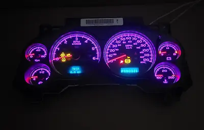 Silverado Yukon Sierra Tahoe Instrument Gauge Cluster Speedometer Purple Leds • $249.99