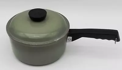 Vintage CLUB Avocado Green Aluminum 2 QT Saucepan Sauce Pot Pan With Lid • $21.99