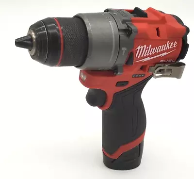 Milwaukee M12 FUEL Brushless Cordless 1/2 In. Hammer Drill W/2Ah  B       M-2446 • $89.99