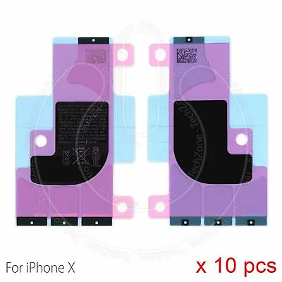 10 X Battery Adhesive Glue Tape Sticker Strip For Apple IPhone X XS • £4.69