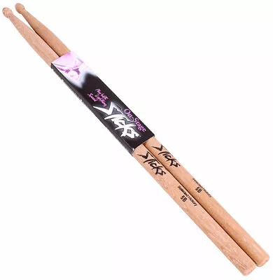 On Stage Hickory Wood With Wood Tip 7A Drum Sticks  • $10.95