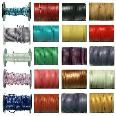 TZ Laces Cord Round 2mm Leather Lace Shoes Boots Fashion Shoes New • £2.99