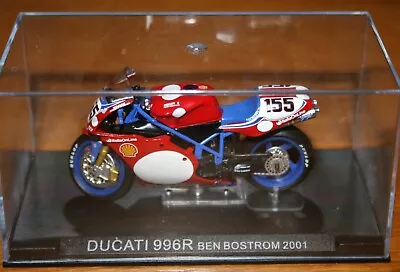 BEN BOSTROM DUCATI 996R 2001 1:24 IXO Motorbike - Rare • £4.99