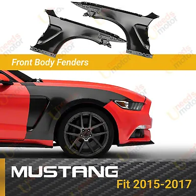 For 2015-2017 Ford Mustang Ecoboost V6 GT GT350 Style W/ Vent Front Side Fenders • $764.99