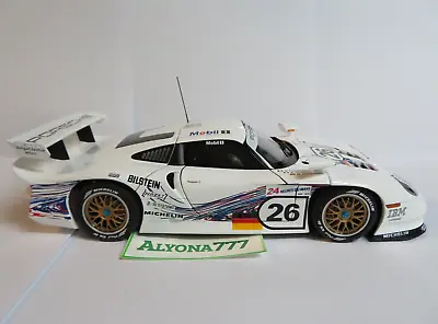 AUTOart SIGNATURE 1/18 Porsche 911 GT1 1997 Le Mans #26 Diecast CAR MODEL W/COA • $590