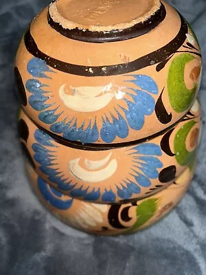 Vintage Mexican Tlaquepaque Clay Pottery 3 Nesting Bowls -6 7.5 9” • $55