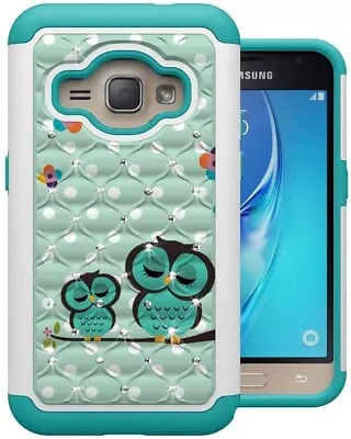 Cartoon Owl Dual Layer Phone Case Hybrid Cover Studded Rhinestones Crystals • $7.88