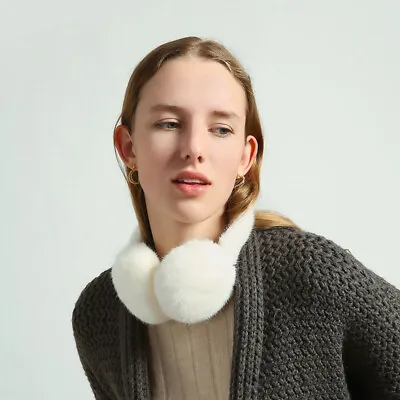 Double Side Fur Real Mink Fur Earmuffs Warm Ear Muffs Earlap Ear Protection Gift • $52