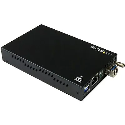 StarTech.com Singlemode (SM) LC Fiber Media Converter 1Gbe Network 10k Black • $193