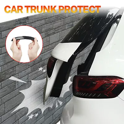 Car Rear Bumper Protector Strip Trunk Edge Guard Scratch Pad Cover Universal • $30.69