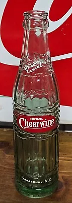 $11 • Buy Vintage 8 Oz. King Size ACL Cheerwine Soda Bottle From Salisbury NC