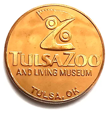 Tulsa Zoo Token Giraffe Tulsa Oklahoma 1.5  Gold Color • £9.49