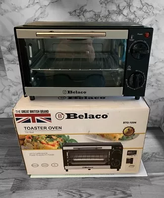 Belaco BTO-109N 9L Toaster Oven Tabletop Cooking Baking Portable 750w - Black • £30.99