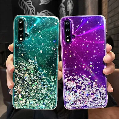 For Huawei P40 Lite P20 Pro Mate 30 20 Bling Glitter Clear Soft Phone Case Cover • $8.79