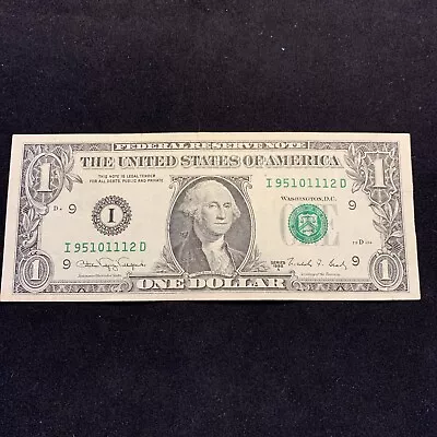 1988A #95101112 $1 US Dollar Washington “I” Minneapolis Bill! • $4.99