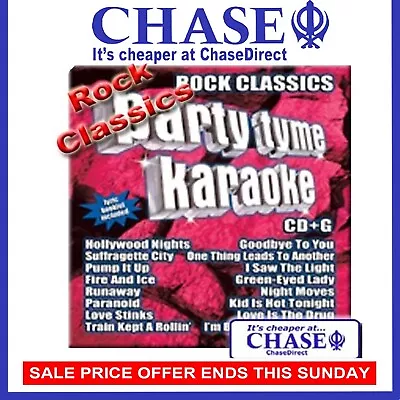 Rock Classics - Party Time Karaoke Cd Cdg Cd+g Disc Backing Tracks Songs - • £4.91