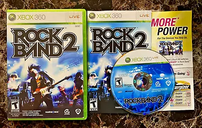 ✨✨ 2008 Rock Band 2 Microsoft Xbox 360 Complete Mint ✨✨ • $14.99