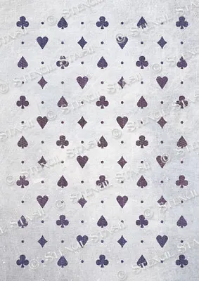 Alice Playing Cards STENCIL 4 Sizes ACP Pattern Heart Craft SUPERIOR 250 MYLAR • £5