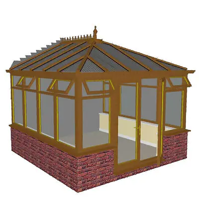 DIY LIGHT OAK  EDWARDIAN CONSERVATORY  5.0m X 4.5m NEW ***ALL SIZES AVAILABLE*** • £8687.10