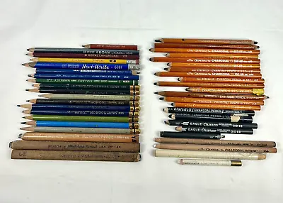 Eberhard Faber Castell Mongol Generals Colored Pencils Charcoal Mixed Lot Of 24 • $28.99