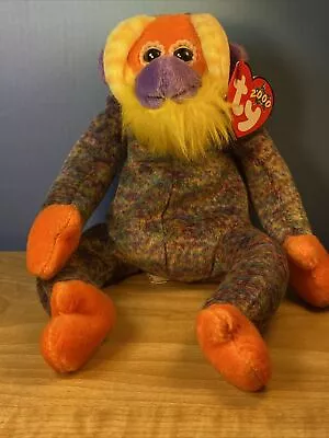 Ty Beanie Baby Bananas The Orangutan Monkey 8  Rare Retired. • $2.99