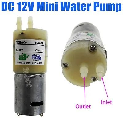 12V DC Micro Water Pump PV Solar Air Pump Fishing Oxygen Pump 370 Diaphragm Pump • $6.99