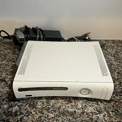 Original Microsoft Xbox 360 Pro Console White 20GB With Cables Tested Working • $49.95