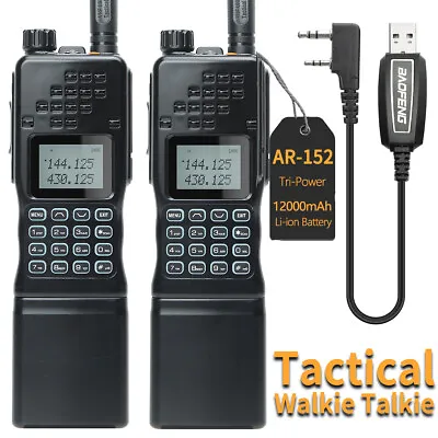 Baofeng AR-152 V/UHF Walkie Talkie Long Range Military Tactical 2 Way Ham Radios • $139.99