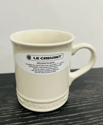 1x Le Creuset Mug Stoneware Cream 400ml Tea/Coffee Mug/Cup New • £23.99