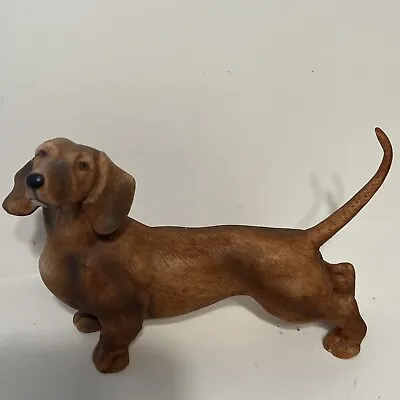 Vintage Dachshund Wiener Dog Ceramic/ Porcelain Figurine Collectible Taiwan • $14.99