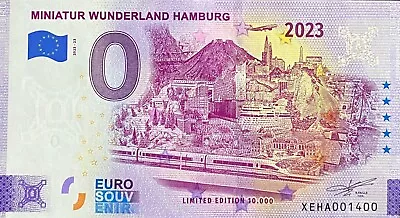 £7.23 • Buy Ticket 0 Euro Miniature Wunderland Hamburg 2023-23 Number 1400