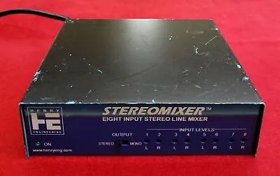 Henry Engineering Stereomixer Eight Input Stereo Line Mixer - Free Shipping • $92.50