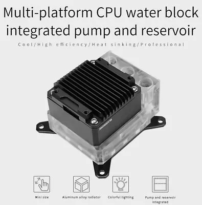 Barrow CPU Block Integrated Pump Reservoir For INTEL Or AMD - USA Stock • $132.99