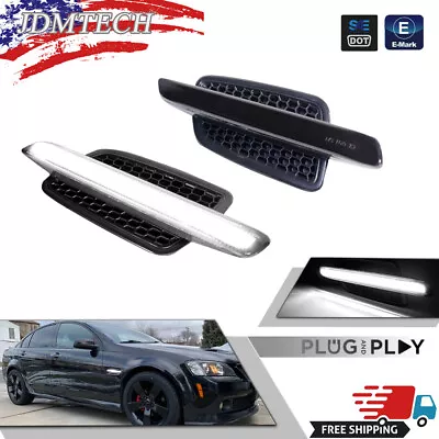 Brand New Smoked Lens White Front Fender Side Marker Lights For 08-09 Pontiac G8 • $69.99