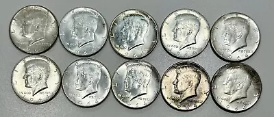 1964 JFK 50c Half Dollars Lot Of 10 • $2.25