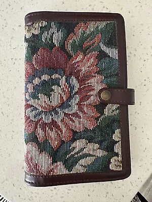 Vintage Day Runner Pocket Planner Cover Floral Tapestry Binder Organizer New • $24.99