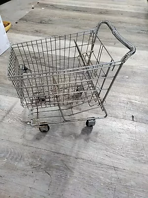 Vintage Small Metal Shopping Cart • $35