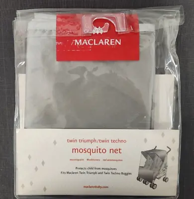 Maclaren Twin Triumph/Twin Techno Stroller Mosquito Net-NEW • $9.99