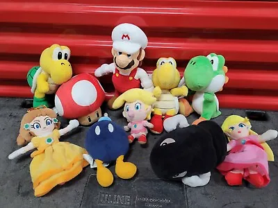 Super Mario Plush Lot Brothers Nintendo Figures Stuffed Set Daisy Bullet Koopa • $60.44