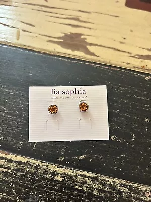 Lia Sophia November Birthstone Earrings • $13