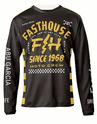 Fasthouse Motocrew Jersey - Abu Garcia / Large - Motocross Off-road Cycling • $25