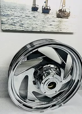 SUZUKI M109 VZR1800 2006-2010 CUSTOM Chrome FRONT Wheel  OEM 6 SPOKE OUTRIGHT • $1804.05