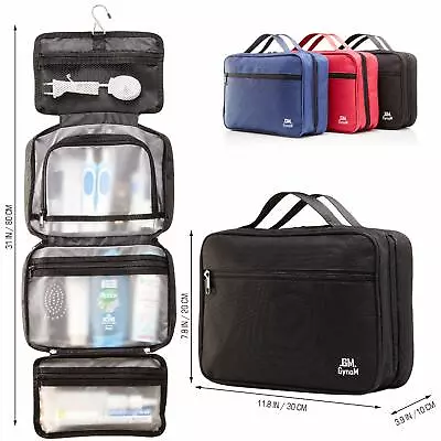 Hanging Toiletry Bag Cosmetic Pouch Compact Travel Toiletry Bag Waterproof Purse • $11.22