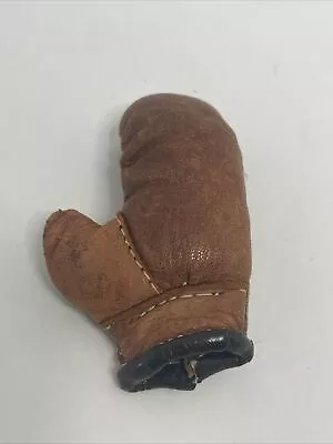 Vintage Leather Salesman Sample Boxing Glove - Late 1950s-1960's  Era Mini • $14.95