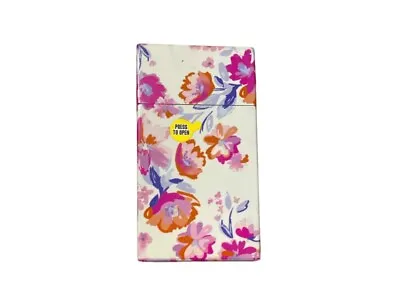 Pink Flowers Plastic Design Cigarette Hard Case Pack Holder Fits 100's • $11.40