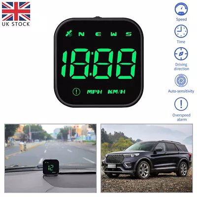 Car Digital GPS HUD Universal Speedometer Head Up Display OverSpeed Alarm Hot • £19.99