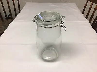 Large Mason Kilner Style Glass Storage Jar • £7.99
