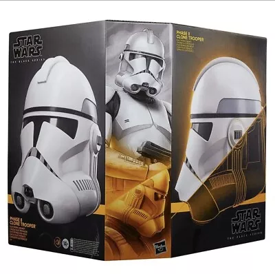 Star Wars The Black Series Phase Ii Clone Trooper Premium Electronic Helmet • $259