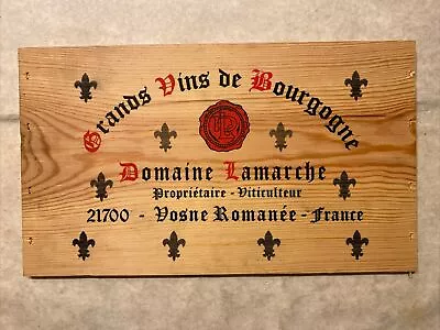 1 Rare Wine Wood Panel Grands Vins De Bourgogne Vintage CRATE BOX SIDE 3/24 292 • $9.99